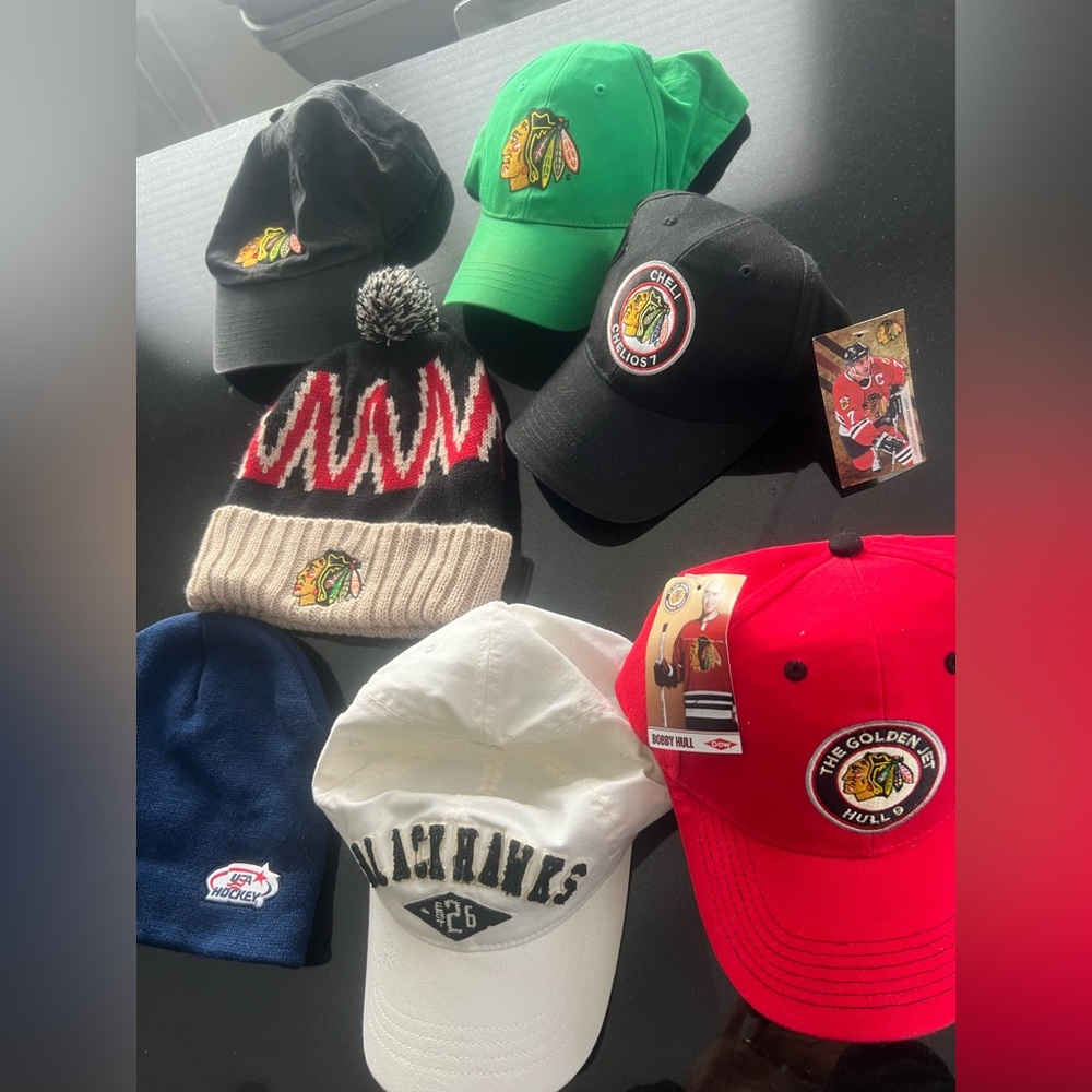 Chicago Blackhawks lot of 6 Hats